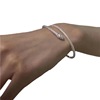 Brand silver universal design adjustable high quality bracelet, simple and elegant design
