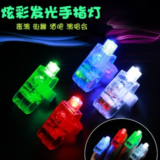 卡通手指投影灯 投影手指灯LED戒指灯地推扫码儿童小礼品礼物批发
