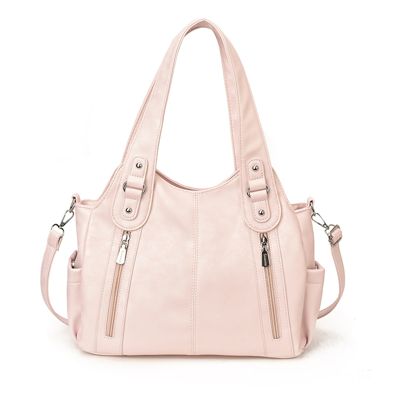 Explosión transfronteriza de comercio exterior bolso de hombro de cuero suave de bolso de mujer textura superior gran capacidad mochila de viaje
