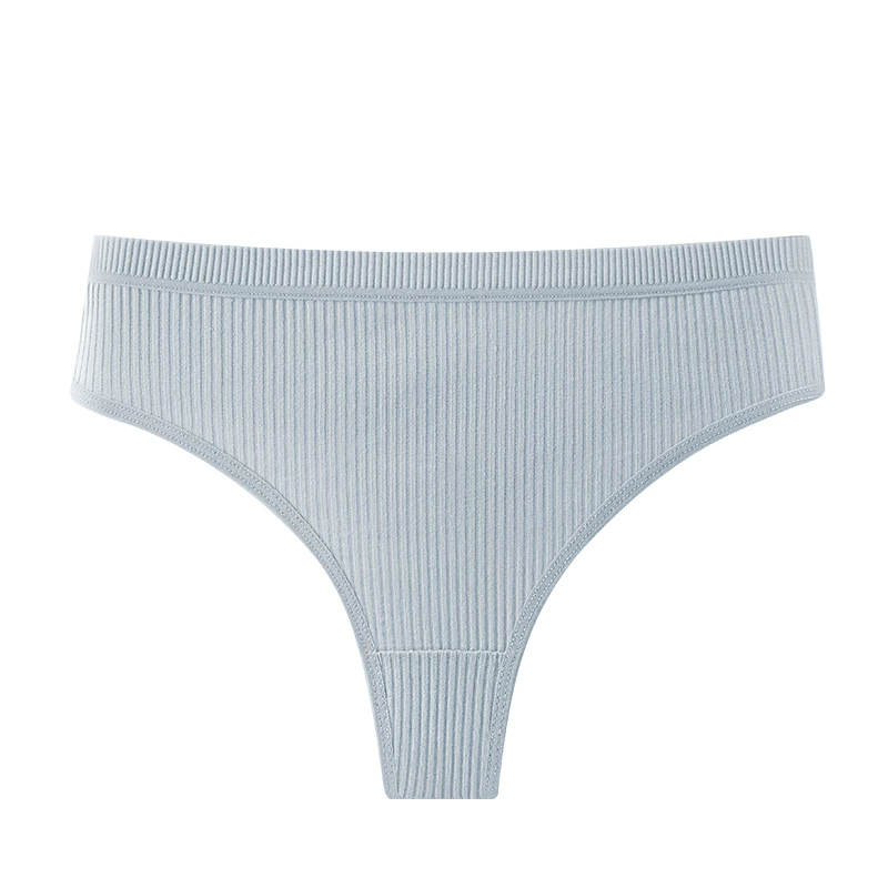 Новый стиль внешнеторговой торговли женские сексуальные thong без следа американские niedrого талия полосатые девочки чистый хлопок стринги