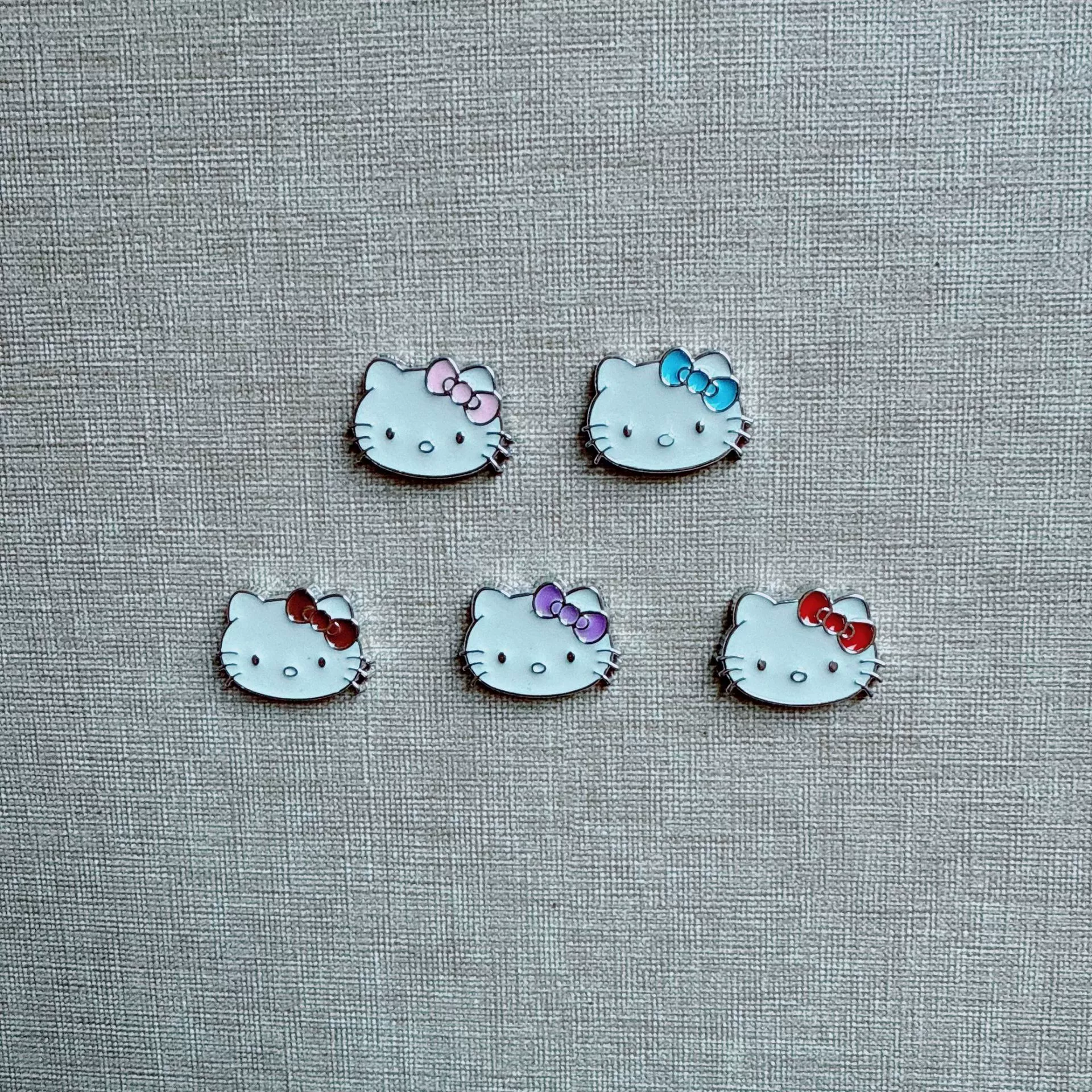 Новый серебристый край котёнок голова diy заколка для волос чехол для телефона дырка обувь цветы украшения материал аксессуары оптом