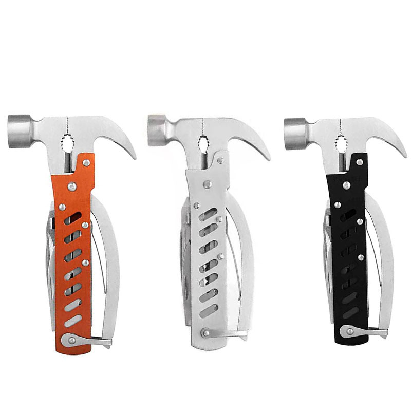 厂家供应全不锈钢多功能应急锤 中号14cm羊角拔钉锤车载锤