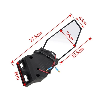 Motorcycle universal rearview mirror: Motorcycle rearview mirror