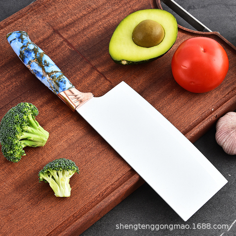 Nuevo cuchillo de cocina multifuncional transfronterizo, cuchillo de fruta, cuchillo de pan, juego de portaherramientas de barril redondo