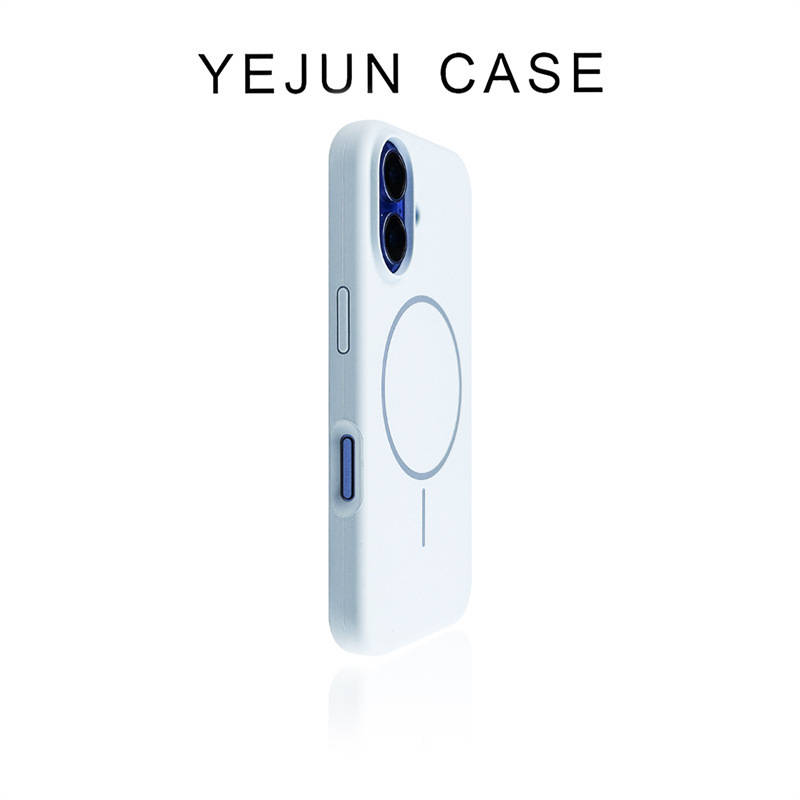 Liquid Skin-Like Texture Fine-Circle Magnetic Suction Silicone Phone Case Suitable for iPhone 17 Pro Max, Apple 16 Large-Hole Protective Cover Liquid Skin-Like Texture Fine-Circle Magnetic Suction Silicone Phone Case Suitable for iPhone 17 Pro Max, Apple 16 Large-Hole Protective Cover