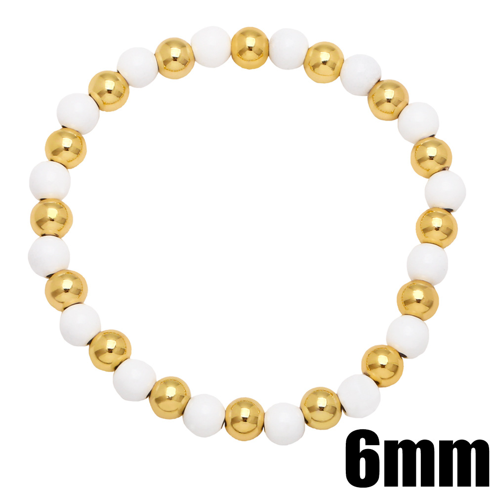 Mode Kupfer Geometrisches Muster Armband Täglich Perlen Kupfer Armbänder display picture 7