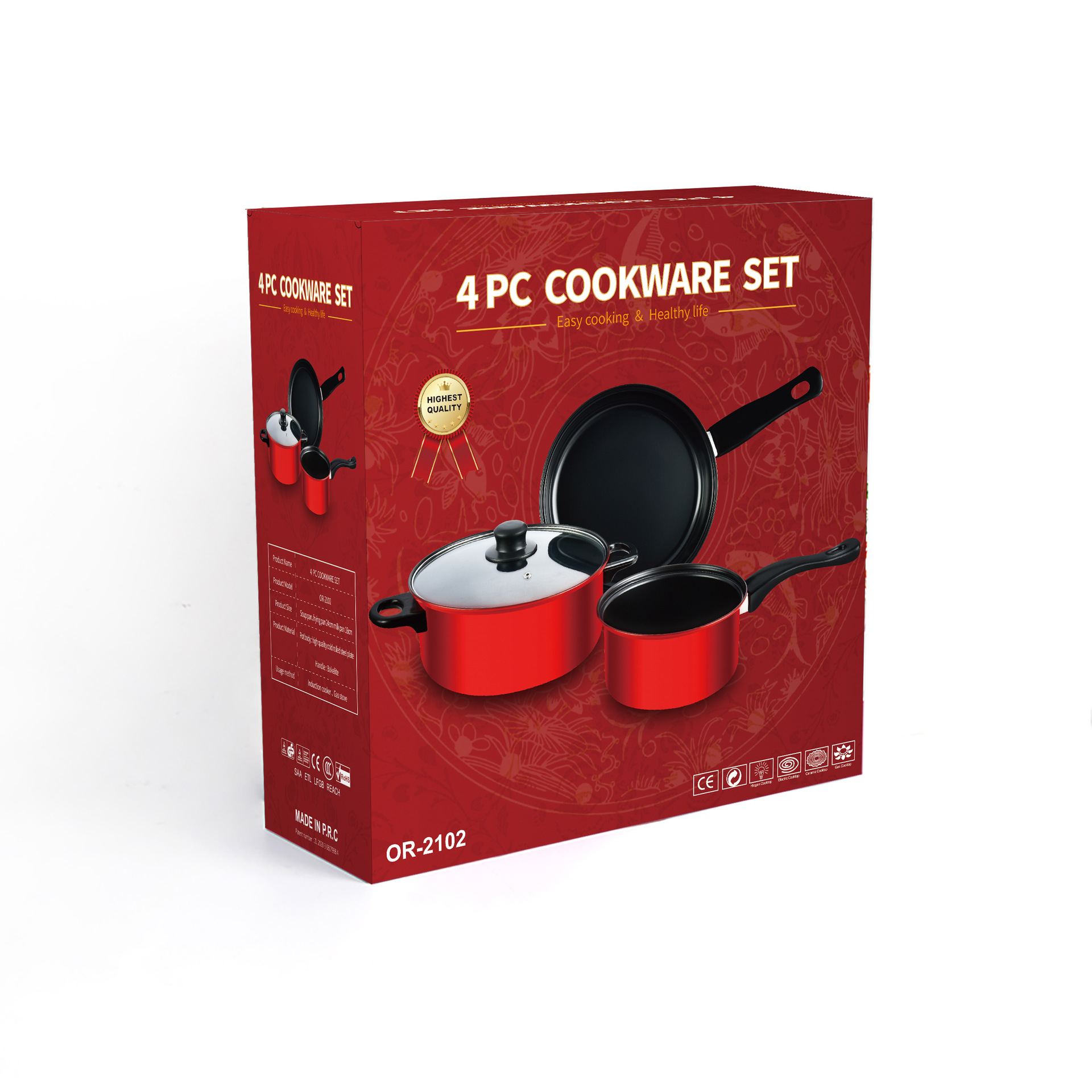 铝锅4件套 OR-2102