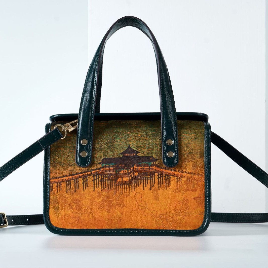 2022 New Banquet Evening Bag For Women, Ethnic Style Top Grain Cowhide Shoulder Bag With Tassel, In Stock - Thumbnail 3