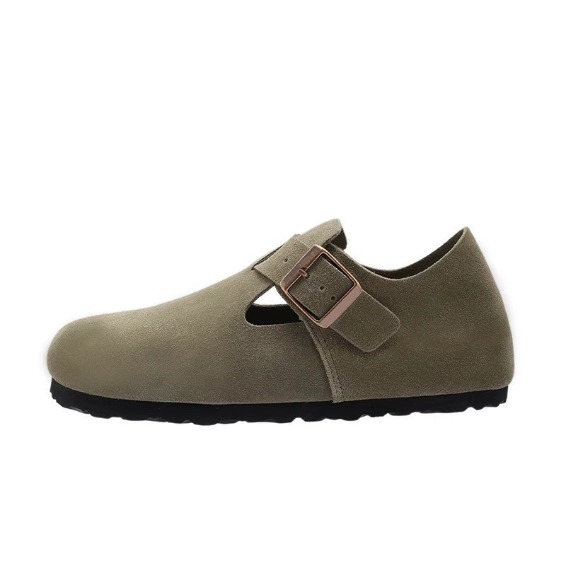 Кроссовки Birken, пробковая подошва, кожзам из коровьей подельной замши или подкладка из овчины, повседневные Slip-on, EU 35–46