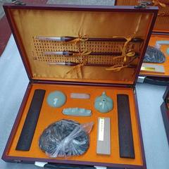 The Four Treasures of the Study: Pen, Ink, Paper, and Inkstone Gift Box Set: Writing Brush, Inkstone, Ruler, Seal, Ink Pad, Ink Strip, Gift Set