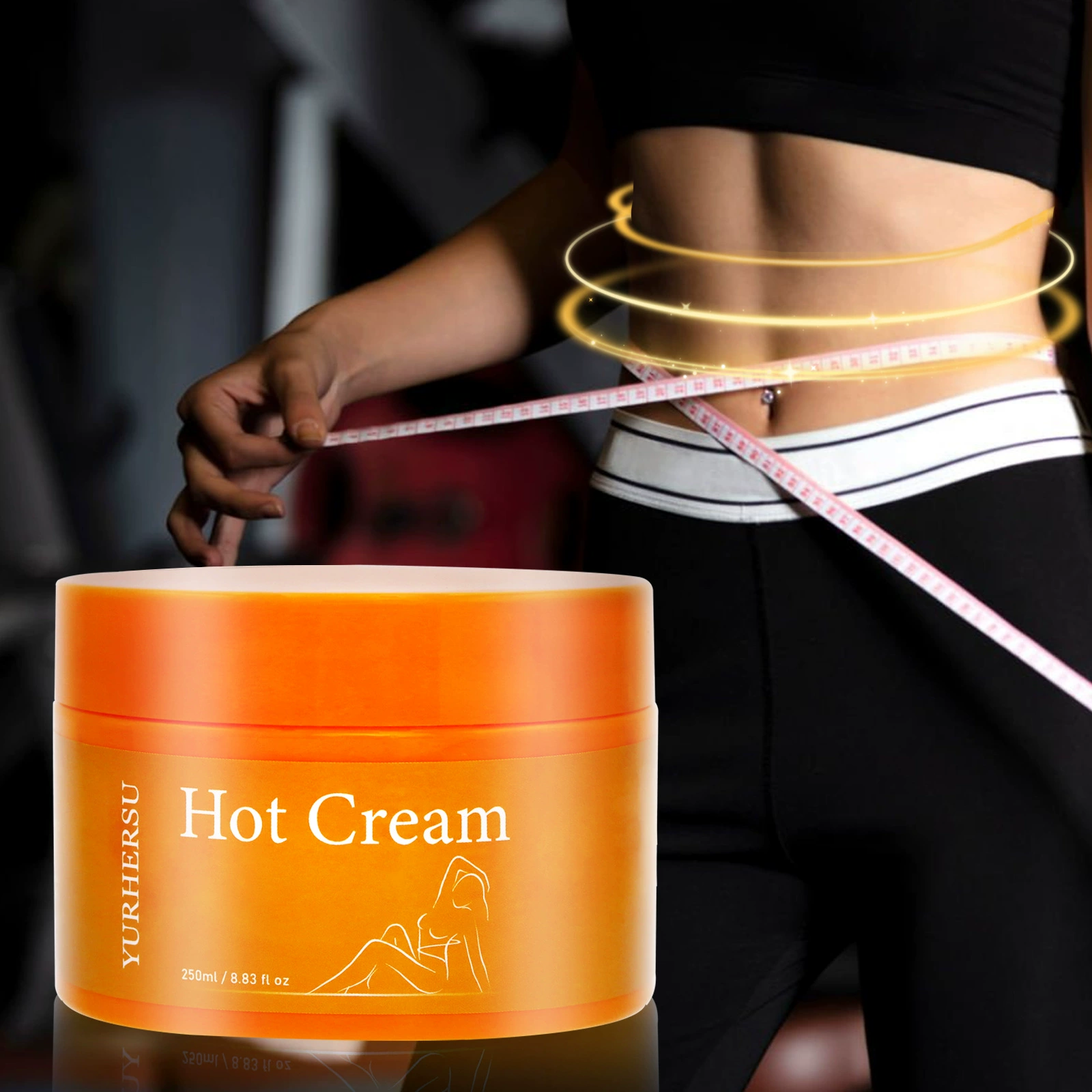 YURHERSU лихорадочный массажный крем Hot Cream Крем для подтягивания тела Крем для похудения нагревательный крем трансграничный