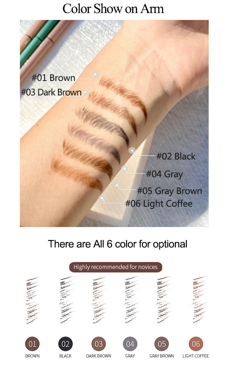 Letter Pattern Modern Style, Classic Style Style 1 Piece Letter Eyebrow Pencil