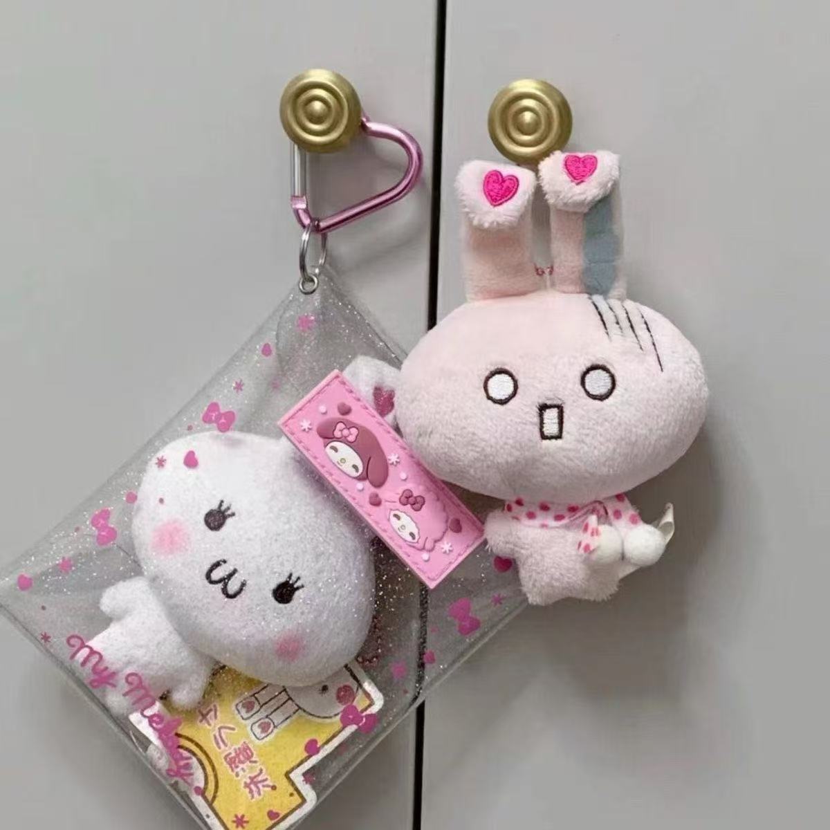 Japanese-Style Niche Super Cute Vintage Rabbit Plush Toy Laundry Rabbit Plush Doll Pendant Gift for Girls