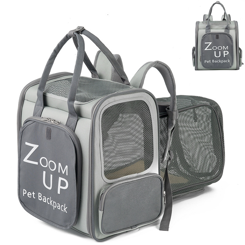 手提批發外出便攜寵物背包拓展雙肩大號貓背包貓咪用品牛津寵物包