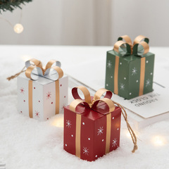 諾琪アメリカ鉄芸ミニクリスマスプレゼント箱クリスマスdiy装飾シーン装飾置物