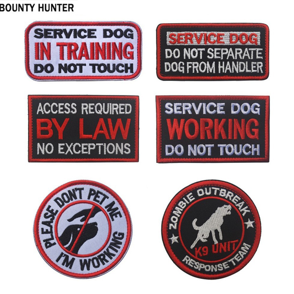 跨境货源SERVICE DOG IN TRAINING DO NOT TOUCH不要触摸训练中的