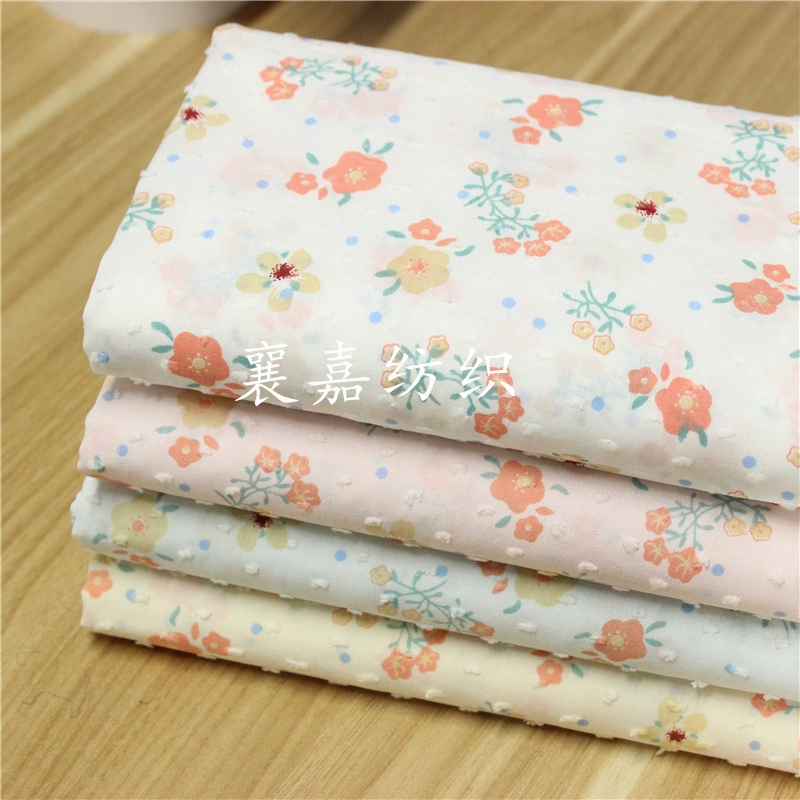 Весна и лето 2021 новые хлопчатобумажные ткани с маленьким цветочным рисунком, детская одежда, Женская ткань