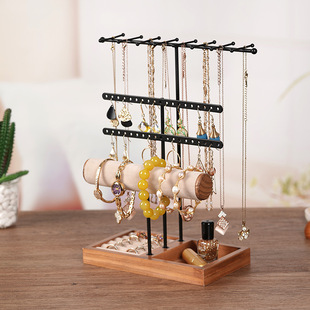 New Amazon Multi-Layer Jewelry Display Stand on April, Necklace Hanging Ring Groove Bracelet Watch Shaft Detachable Jewelry Stand
