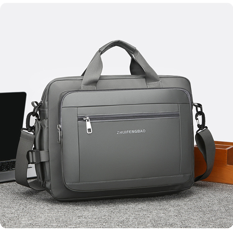 High-end briefcase, 2024 new minimalist men's large-capacity casual sports single-shoulder bag, water-resistant for cross-border use undefined