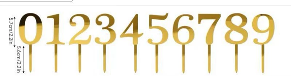 Style 2 numbers 0-9 mixed assembly (height 15cm)
