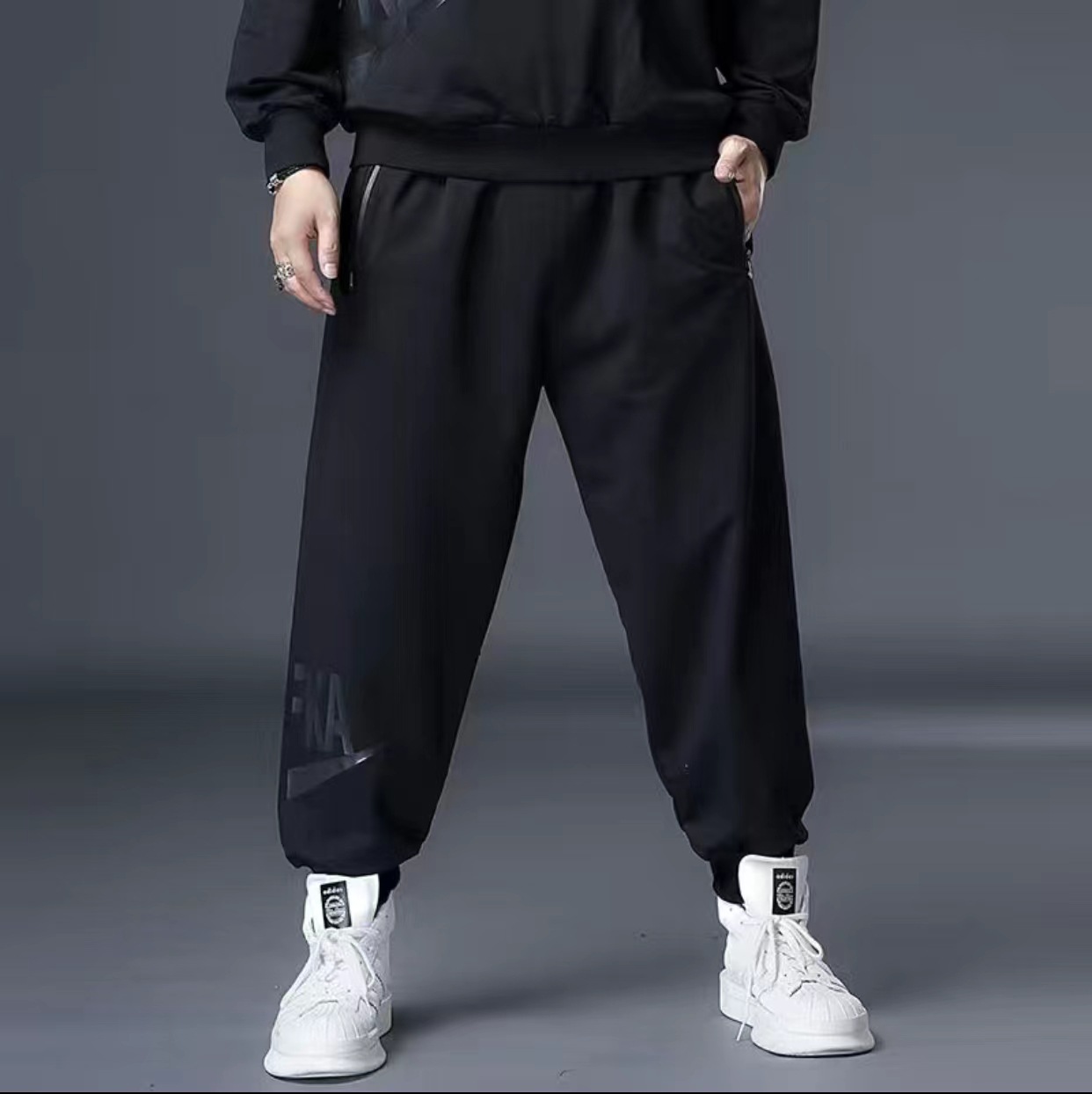 K004 블랙[레귤러팬츠] / XL