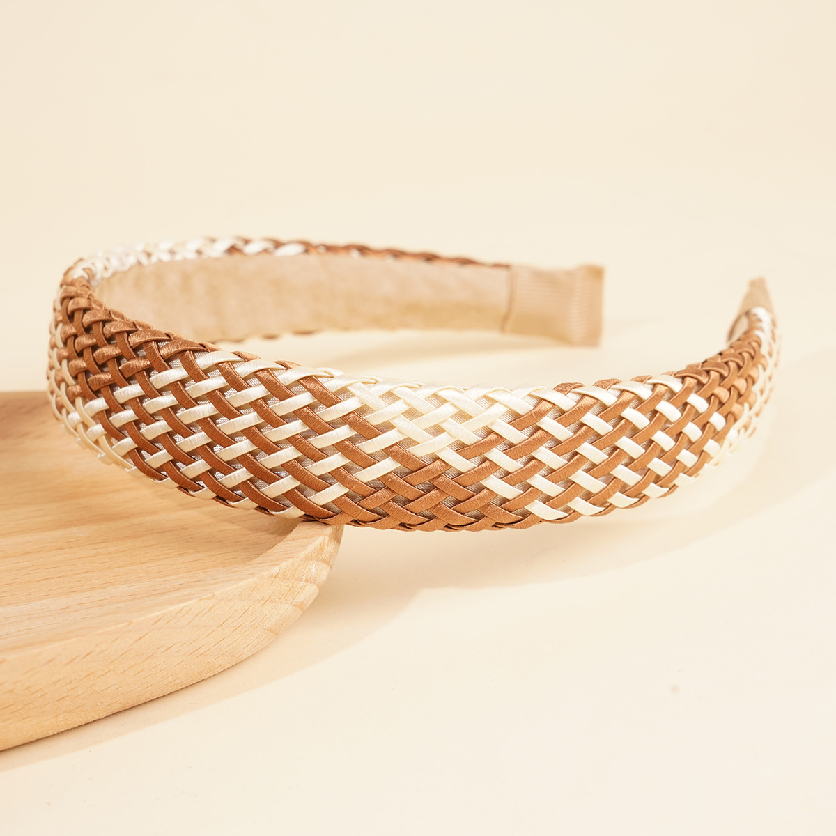 120g Weight Hair Band Hair Accessories Type 1 Piece Quantity Casual, Daily Occasion Plastic, raffia Material Color Block Pattern All Seasons Season Women's Gender Sweet, Pastoral Style Sweet Pastoral Women's Color Block Plastic Raffia Hair Band 11