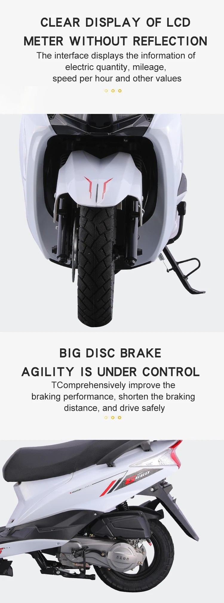 Xinxi Factory Direct Sales Fuel-Powered Scooter M11 Hot-Selling 125Cc Adult Two-Wheel Scooter Fuel-Powered