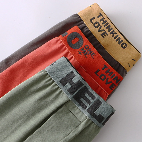 Loose men's underwear, men's boxer briefs, pure cotton sports men's Arrow pants, youth home comfort boxer shorts