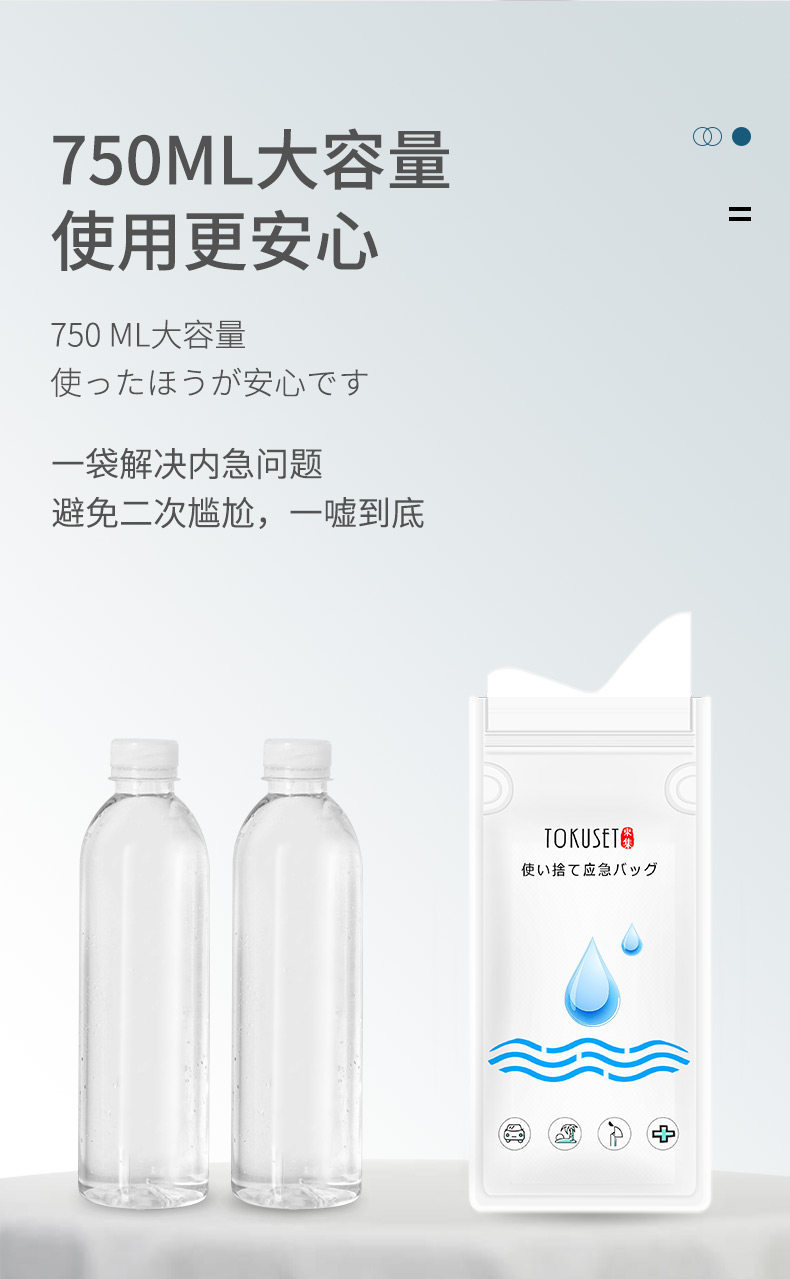 Car-mounted disposable emergency portable urinal bag for long-distance traffic jams, a magical urination tool for both men and women