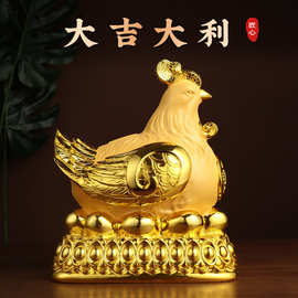 大吉大利公鸡摆件超大容量存钱罐鸡吉祥物大号儿童储蓄罐摆设礼品