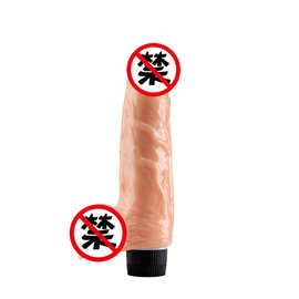 外贸情趣用品按摩棒TPE水晶单震男女用自慰震动棒仿真阳具批发