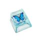 Cross-border original drop glue transparent butterfly key cap resin personalized cross shaft mechanical keyboard key cap single