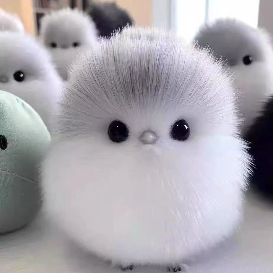 ✅可爱小肥啾毛绒挂件包小鸟公仔长相思团子钥匙扣女生原创设计