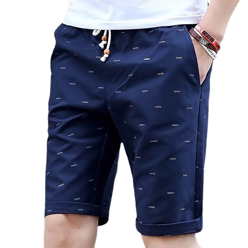 Verano japonés moda marca hombres pantalones cortos nuevo medio pantalones quinto pantalones sueltos más tamaño Pantalones deportivos pantalones de playa hombres