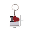 Keychain heart shaped, suitable for import, European style, Birthday gift