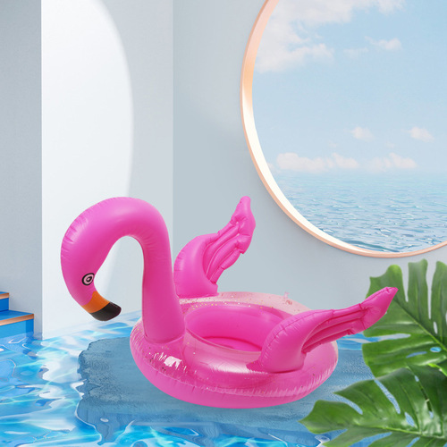 Summer thickened children's swimming ring seat ring baby handle round seat ring children's swimming ring swimming boat wholesale