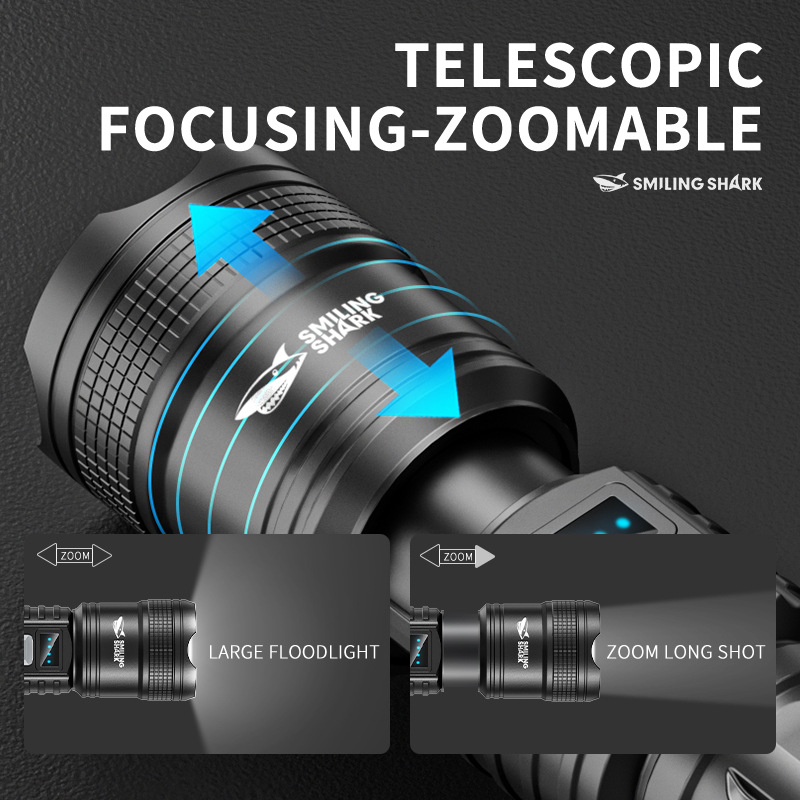 Charging ultra-bright long-range outdoor lighting flashlight