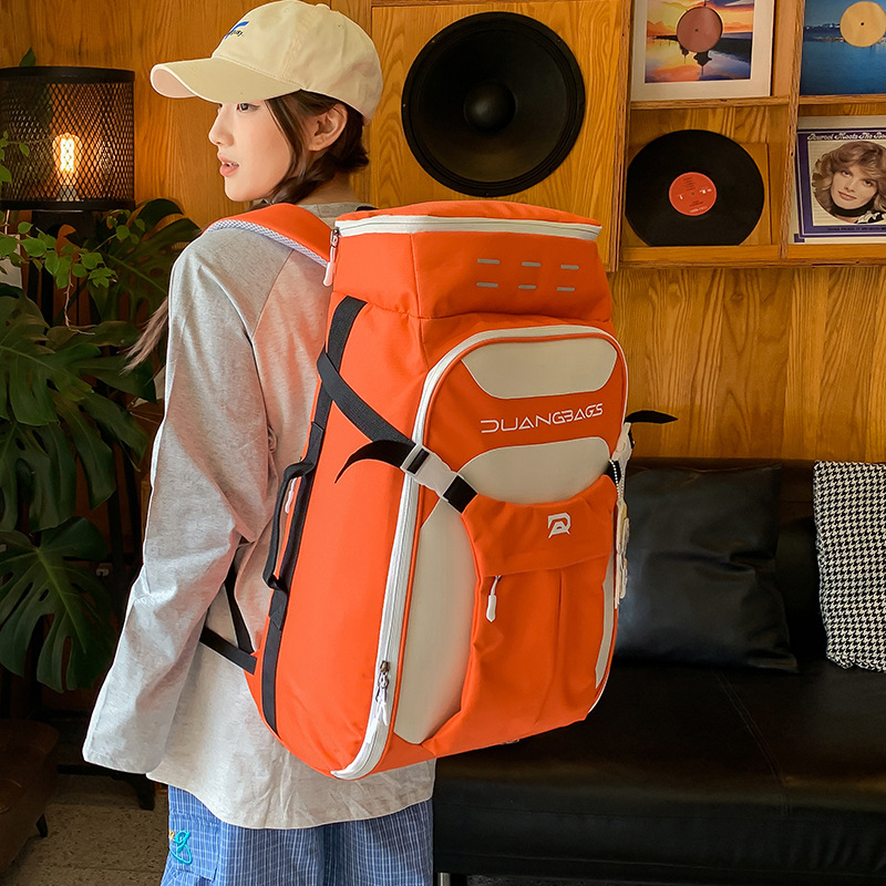 Outdoor Sports Large-Capacity Backpack Men's Casual Hiking and Mountaineering Bag Short-Distance Business Trip Travel Bag Luggage Bag