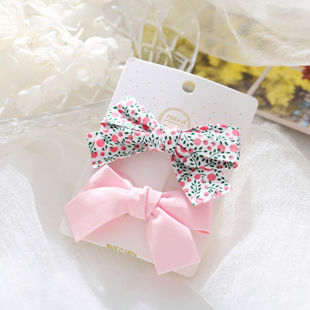 Cute Floral Bow Hairpin display picture 5