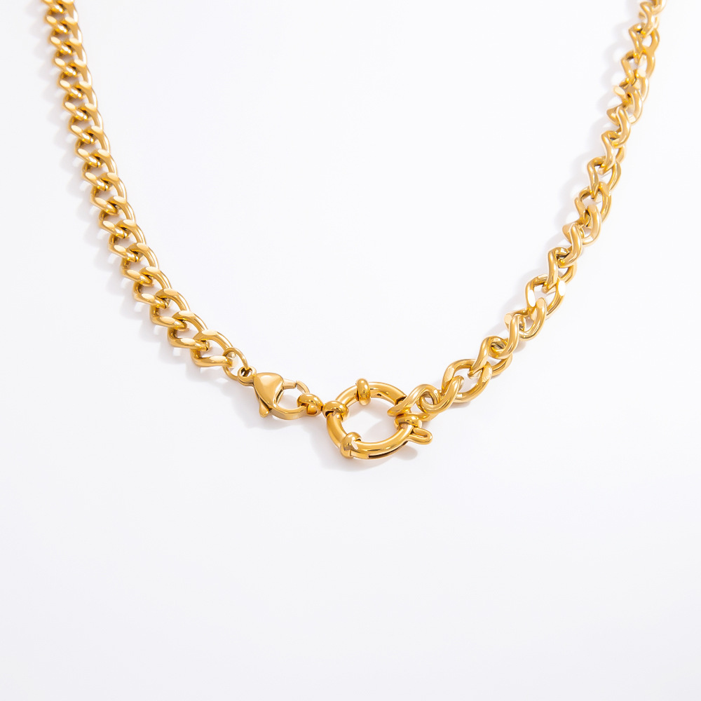 8g Weight PVD Coated Gold Plating Process Chain Jewelry Making Type 40-45cm Jewelry Making Size Lobster Trigger Clasp Closure Clasp Closure Type 18K Gold Plated Plating Material Paperclip Chain, cable chain, snake chain Chain Type 1 Piece Quantity 304 Stainless Steel Material Geometric Pattern Polished Finish Simple Style Style 1 Piece 304 Stainless Steel 18K Gold Plated PVD Coated Paperclip Chain Cable Chain Snake Chain Polished 40-45cm DIY Jewelry Accessories Chain Simple Style Geometric 12