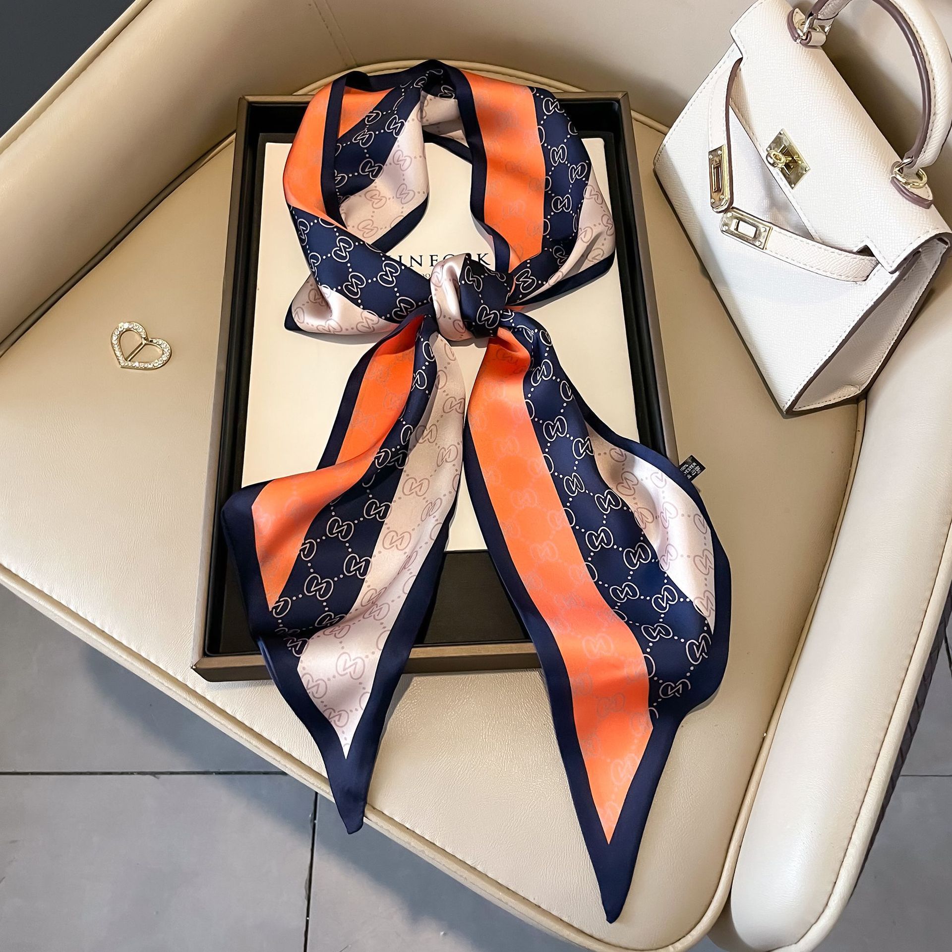 Nuevo caju pequeño cinturón de bufandas onduladas caju multifuncional cinturón de pelo de alta calidad bufandas profesionales