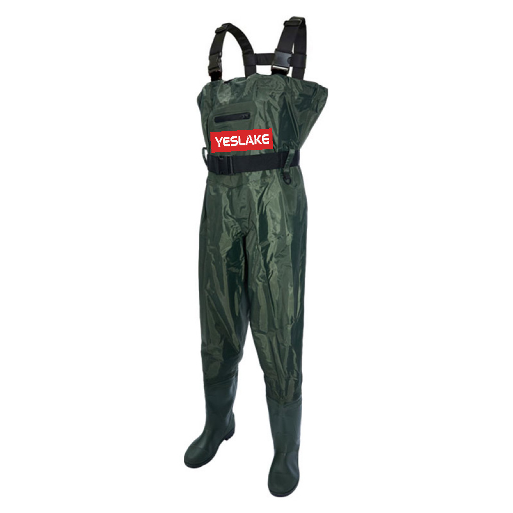 Wading Pants, One-Piece Fishing Suit, Waterproof for Sea Fishing, Wading, Hiking, Rice Field Farming, Orchard Irrigation, One-Piece Suit