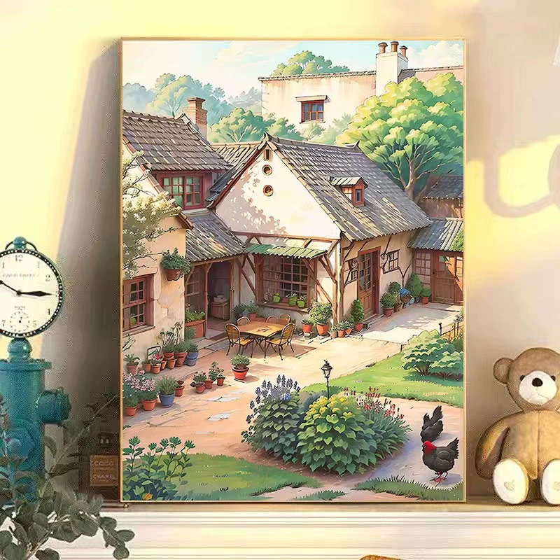 Цифровая краска для акрила в виде мультфильма, DIY, оптом