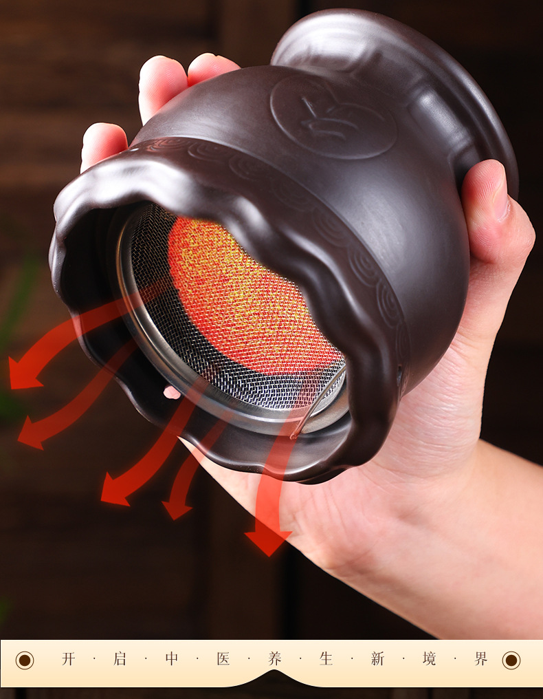 Bian Stone Moxibustion Jar with Gua Sha Lotus Rim Anti-Scald Fire Dragon Cup for Spa and Moxa Therapy key features