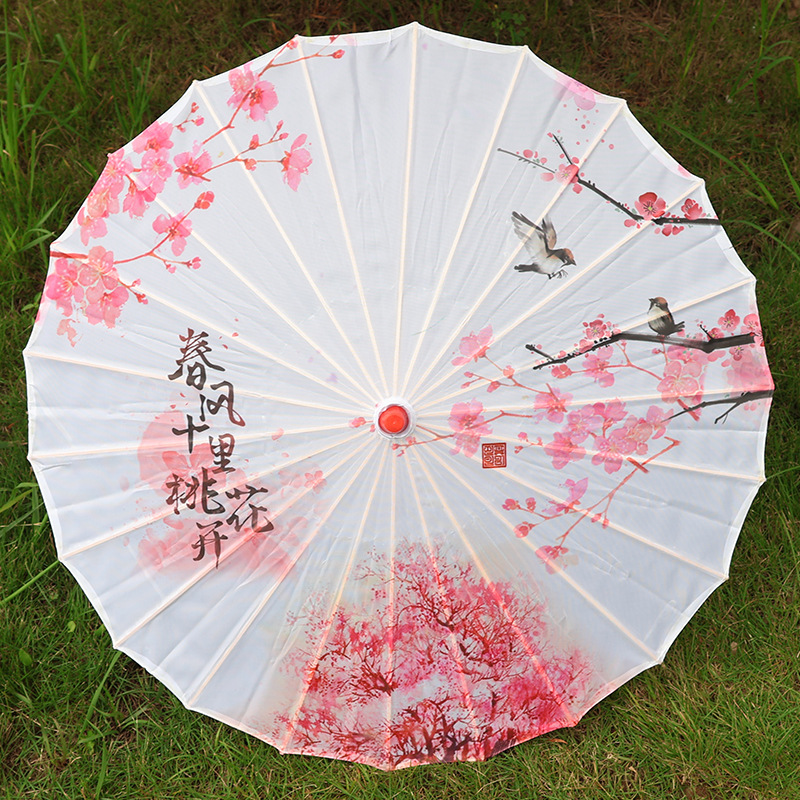 Paraguas de papel aceitado tradicional, estilo chino antiguo, ideal para danza, fotografía o decoración