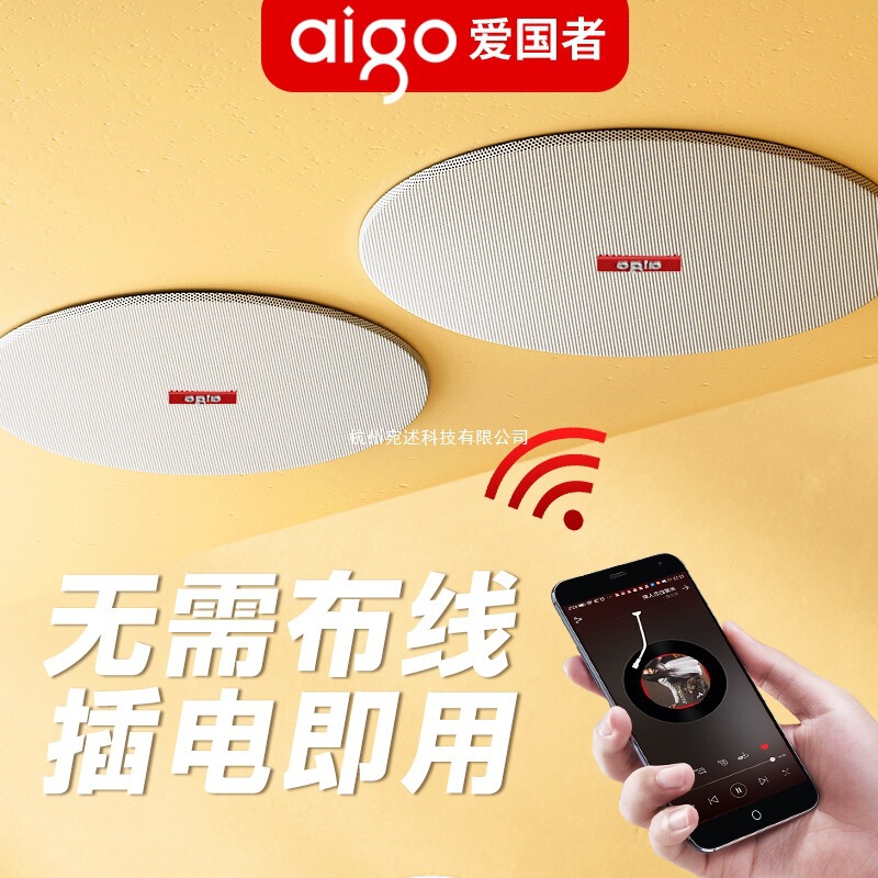 Patriot Store Audio Wireless Bluetooth Ceiling Subwoofer Clothing Store Indoor Commercial Embedded Speaker