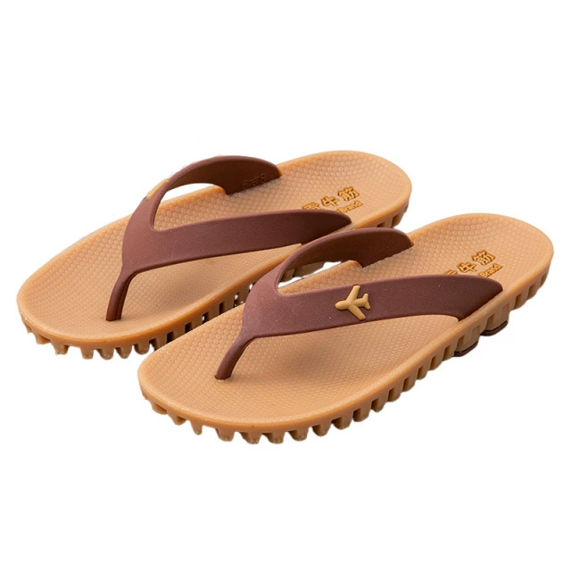 Summer rubber flip flops, non-slip beach slippers