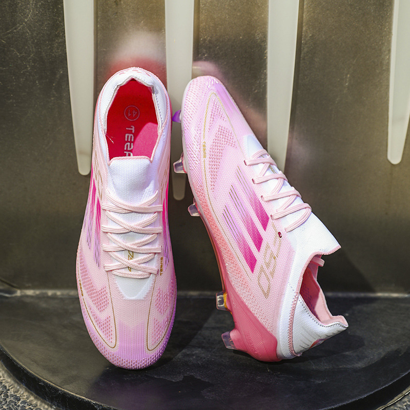 Zapatos de fútbol para hombre, mujer y niños, zapatos de entrenamiento TF con tacos resistentes al desgaste, para escuela primaria