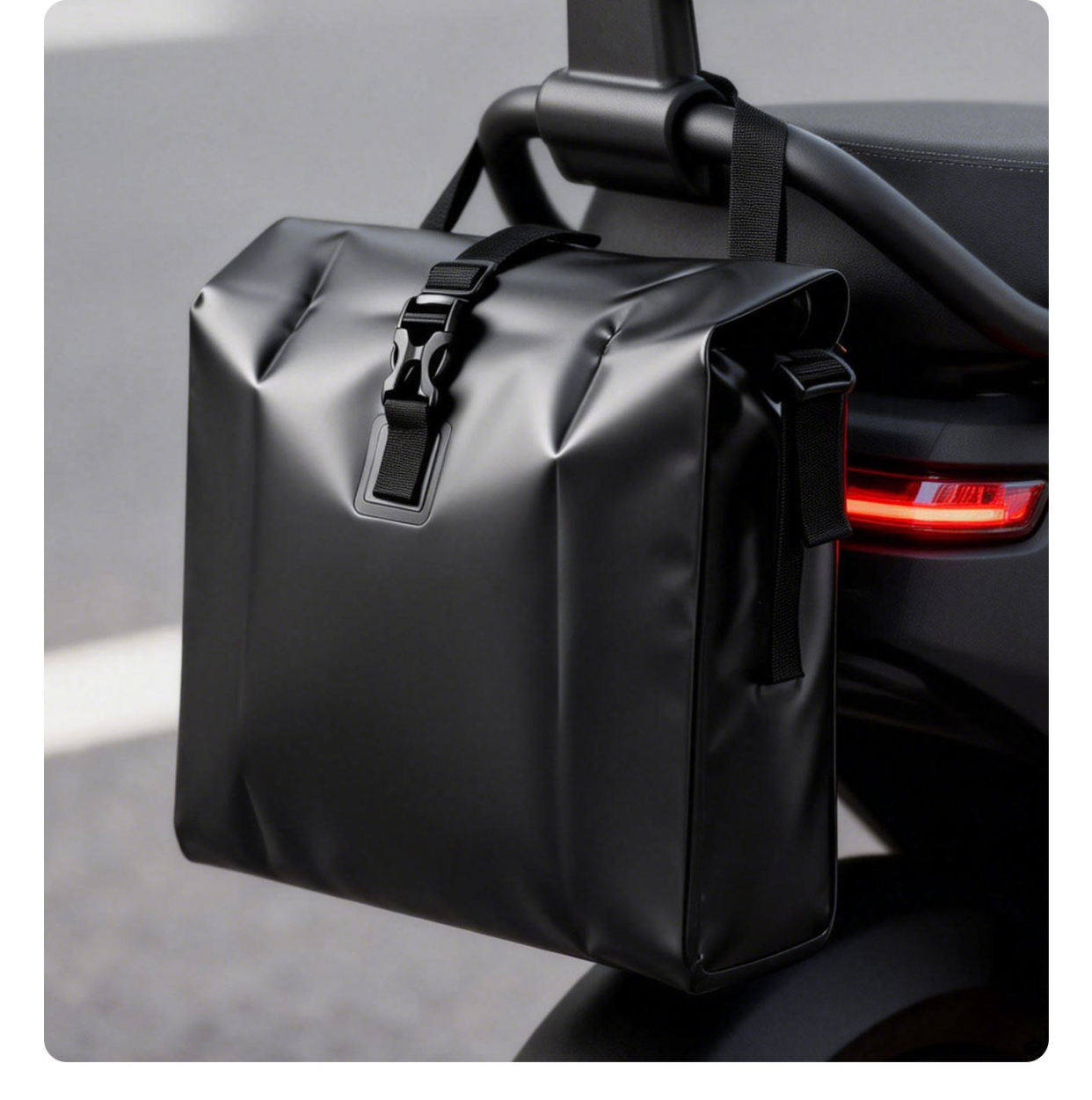 Waterproof Hanging Bag for Electric Scooter, Front Storage Pouch for Battery Bike, Storage Bag for Scooter, Rear Tail Bag, Side Hanging Backpack