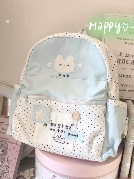 New original design floral backpack for girls, high aesthetic appeal, large capacity, suitable for students and college students, commuter school bag
